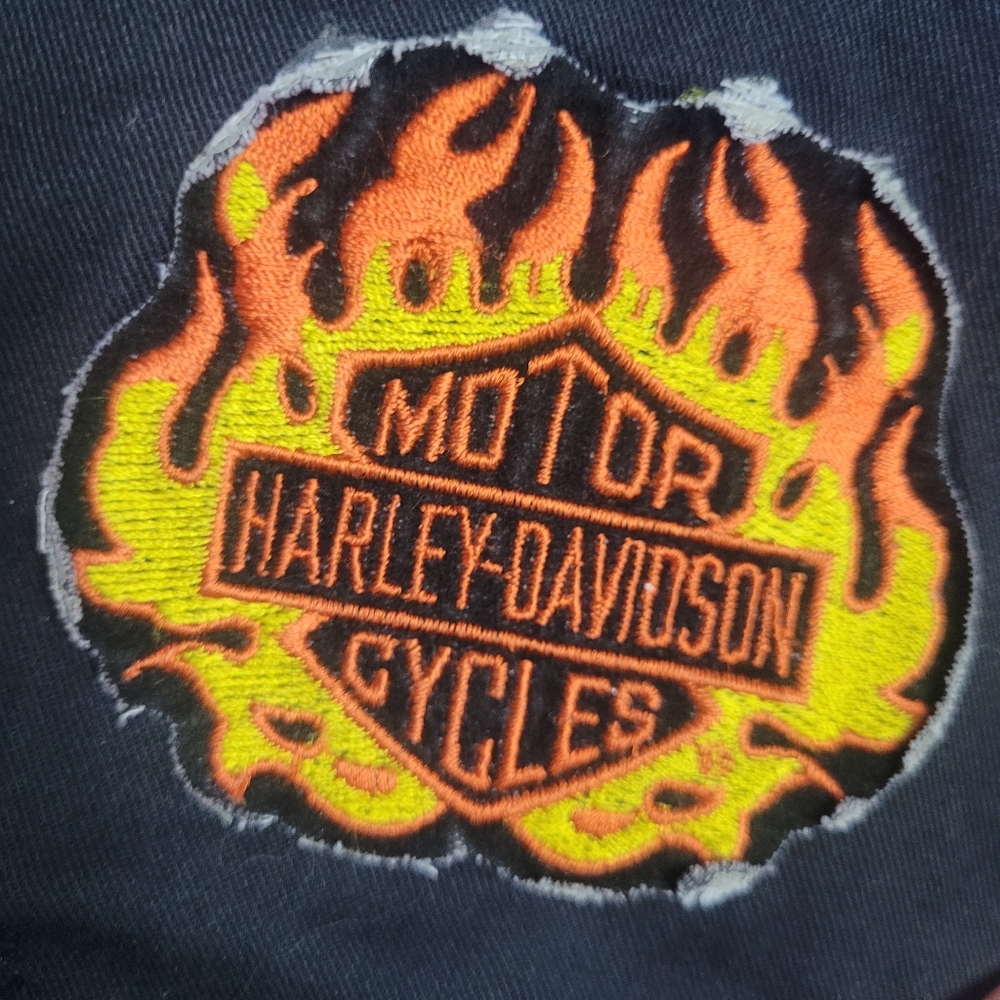 Dickies botton down shirt with Harley patch - Picture 4 of 7